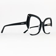 Armação de Óculos de Grau Feminino Adora Celine Preto Borboleta Tamanho 54
