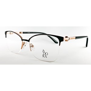 Armação de Óculos de Grau Feminino Adora Lucca Preto Retangular Tamanho 54