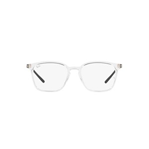 Armação de Óculos de Grau Unissex Ray Ban Rx7185 Translúcido Quadrado Tamanho 52