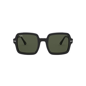 Óculos de Sol Feminino Ray Ban Rb2188 Preto Quadrado Lente G-15 Verde Tamanho 53