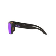 Óculos de Sol Masculino Oakley Holbrook OO9102L Preto Quadrado Lente Violeta Prizm Tamanho 55