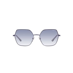 Óculos Sol Feminino Vogue VO4207S Irregular Prata Lente Azul 54