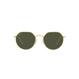 Óculos Sol Ray Ban Jack RB3565 Irregular Dourado Lente verde 53